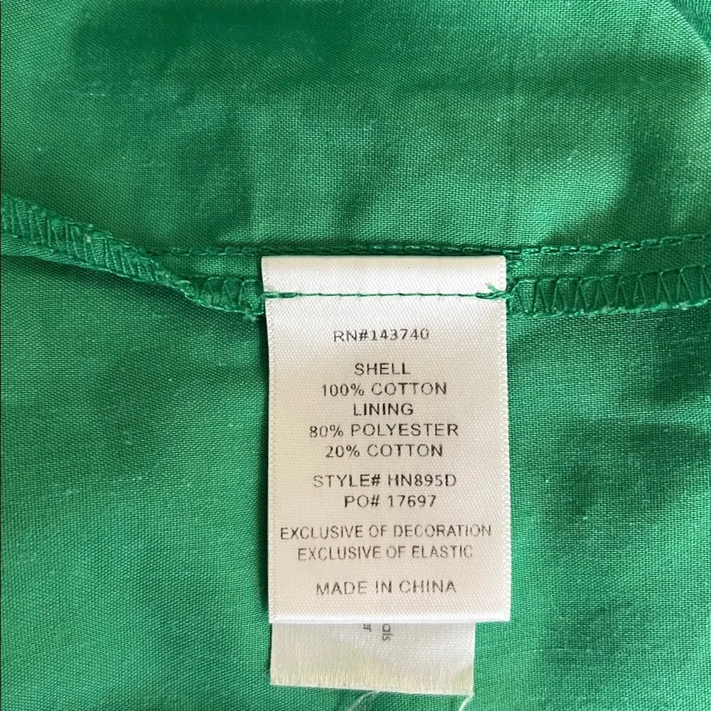 Tuckernuck Hyacinth House Green Eyelet Midi Tryall Dress Women’s Size S - Picture 5 of 7